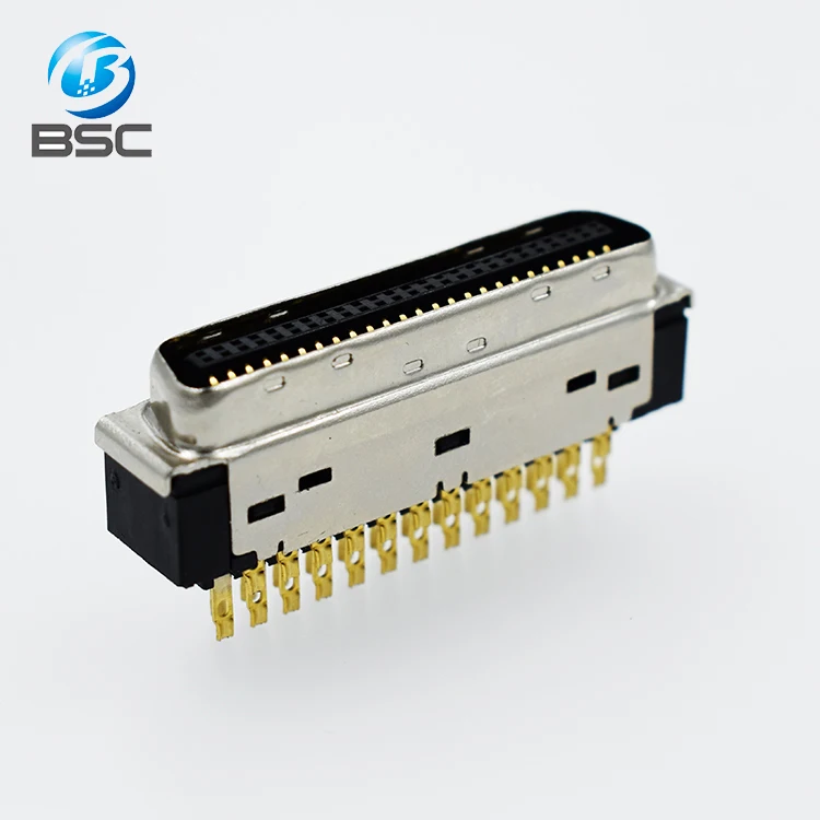 Factory direct 3M HPCN 3U'' Gold SCSI Male head Connector 50P 50Core 20P 26P 50P Solder type .jpg
