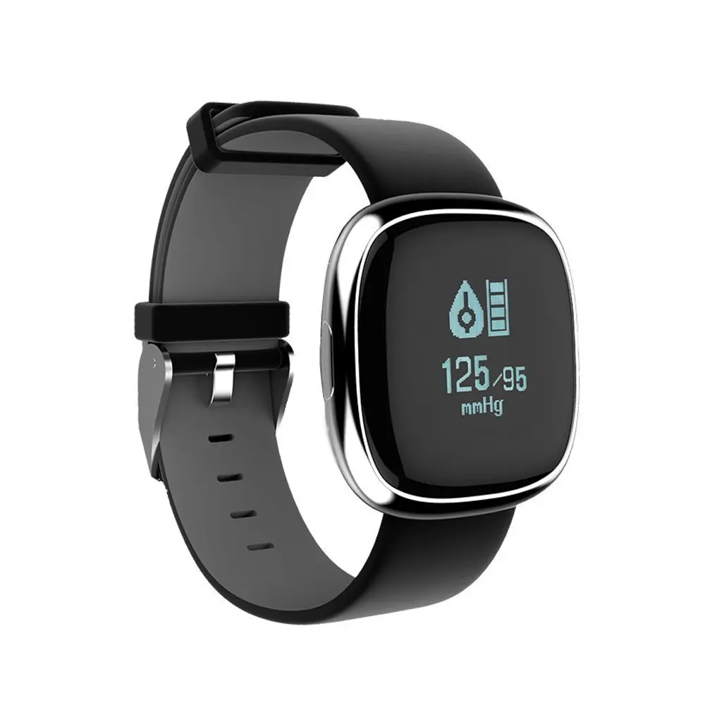 Waterproof Bluetooth Smart Watch with Blood Pressure /Heart Rate / Sleep Monitor Sports Fitness tracker Watch smart band Pedometer for IOS Android Smartphone( Black-Silver)