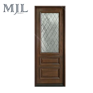 Customized Simple Interior Half Swinging Door Wooden Kerala Teak Wood Main Door Designs