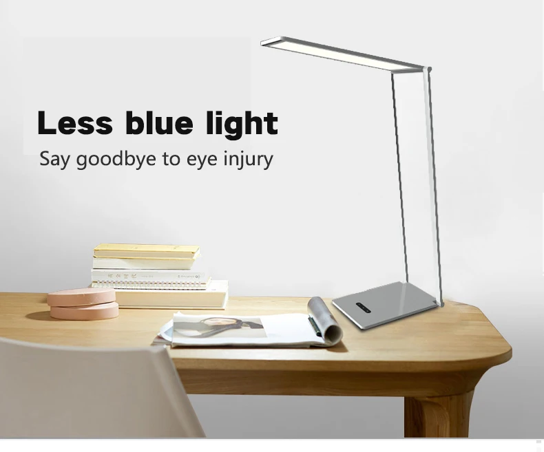 Uiv Oled Black Modern Bed Side Table Oled Lamp Care For Your Eyes And