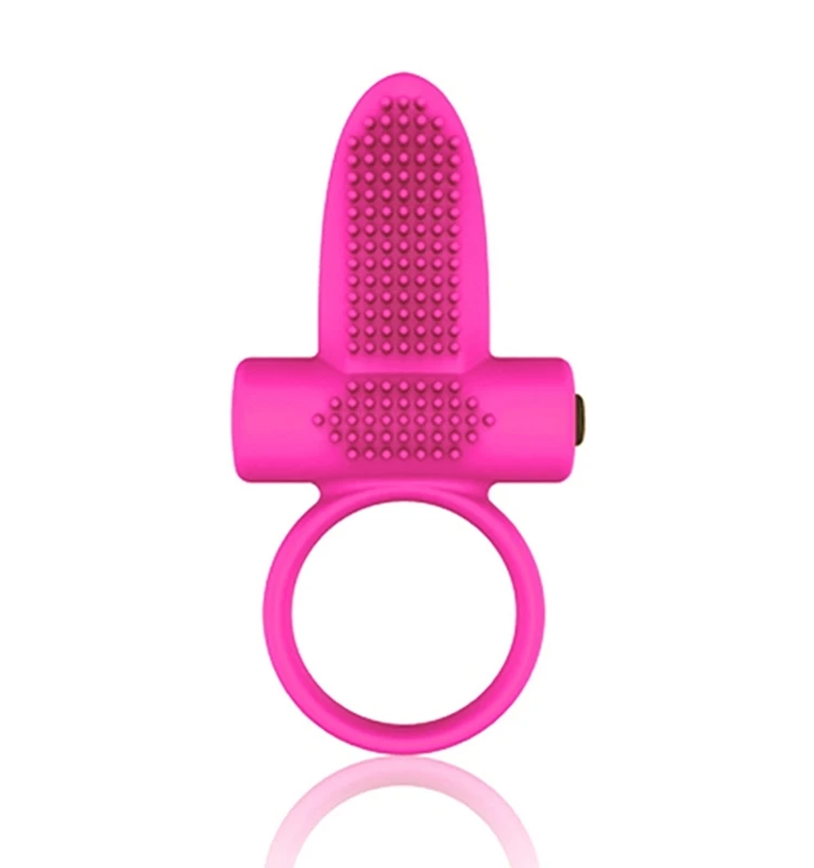 Tongue Stimulator Vibrating Cock Ring Delay Lasting Dildos Rings With