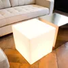 Free Shipping to USA outdoor waterproof light bar chair furniture PE plastic 40CM LED cube