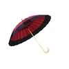 24k long umbrella 24 ribs pongee straight umbrella auto open long handle straight cheapest umbrella