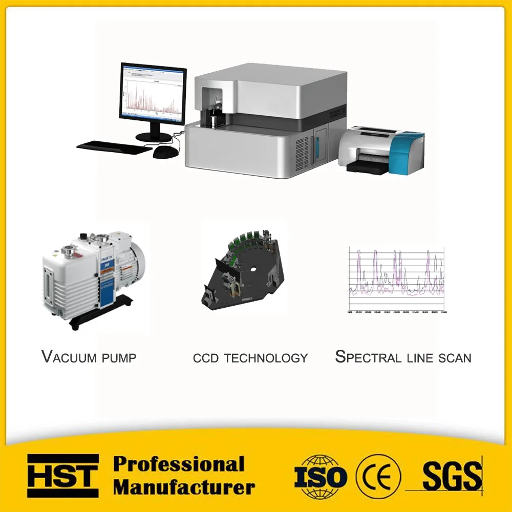 Hst9800 Advanced Technology Spectrometer Metal Testing For Metal