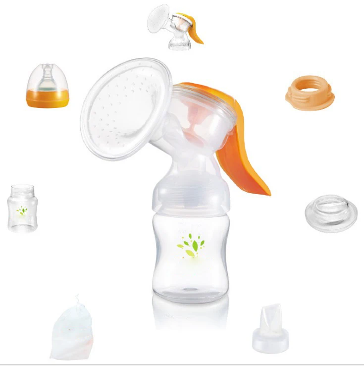Mom Breast Pump with  baby  bottle