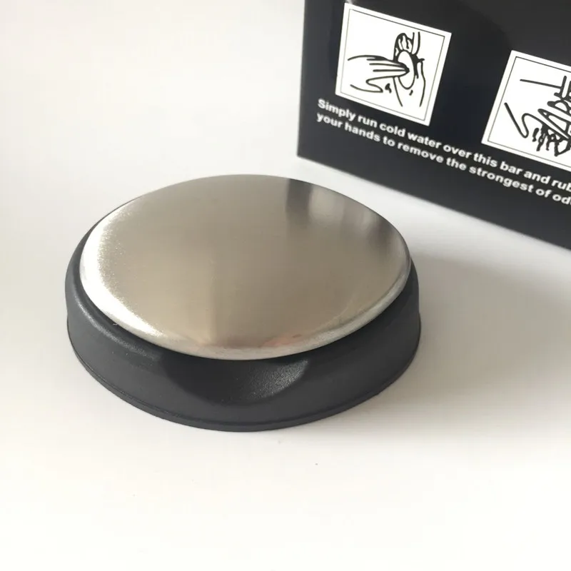 Wholesale Magic Stainless Steel Oval Soap Odor Remover Soap With Black