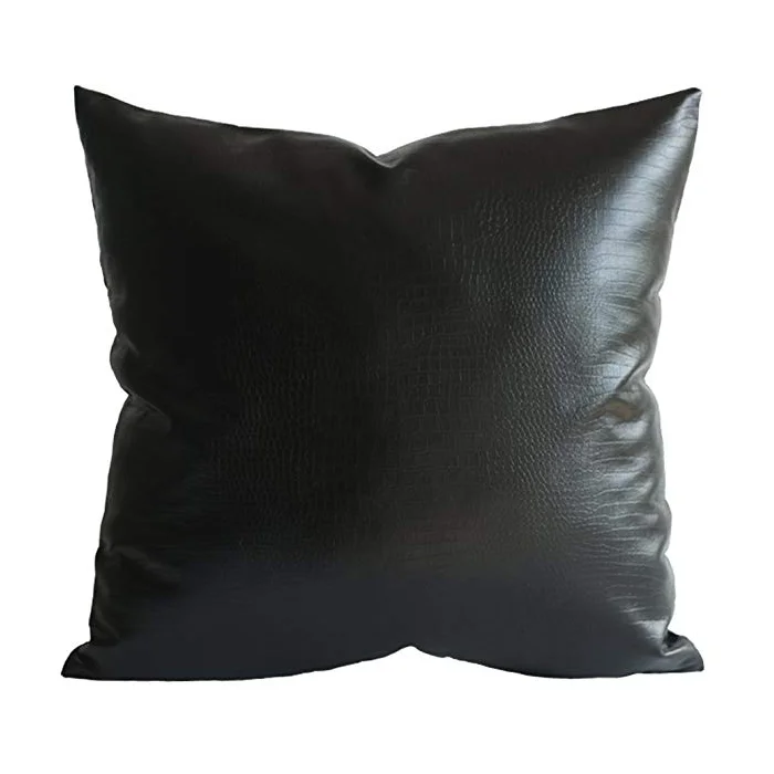 black crocodile pillow