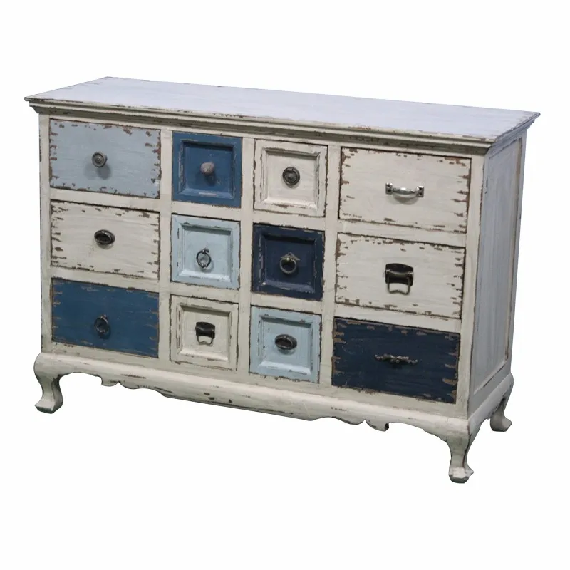 French Handmade Antique Blue Buffet Sideboard Cabinet Buy