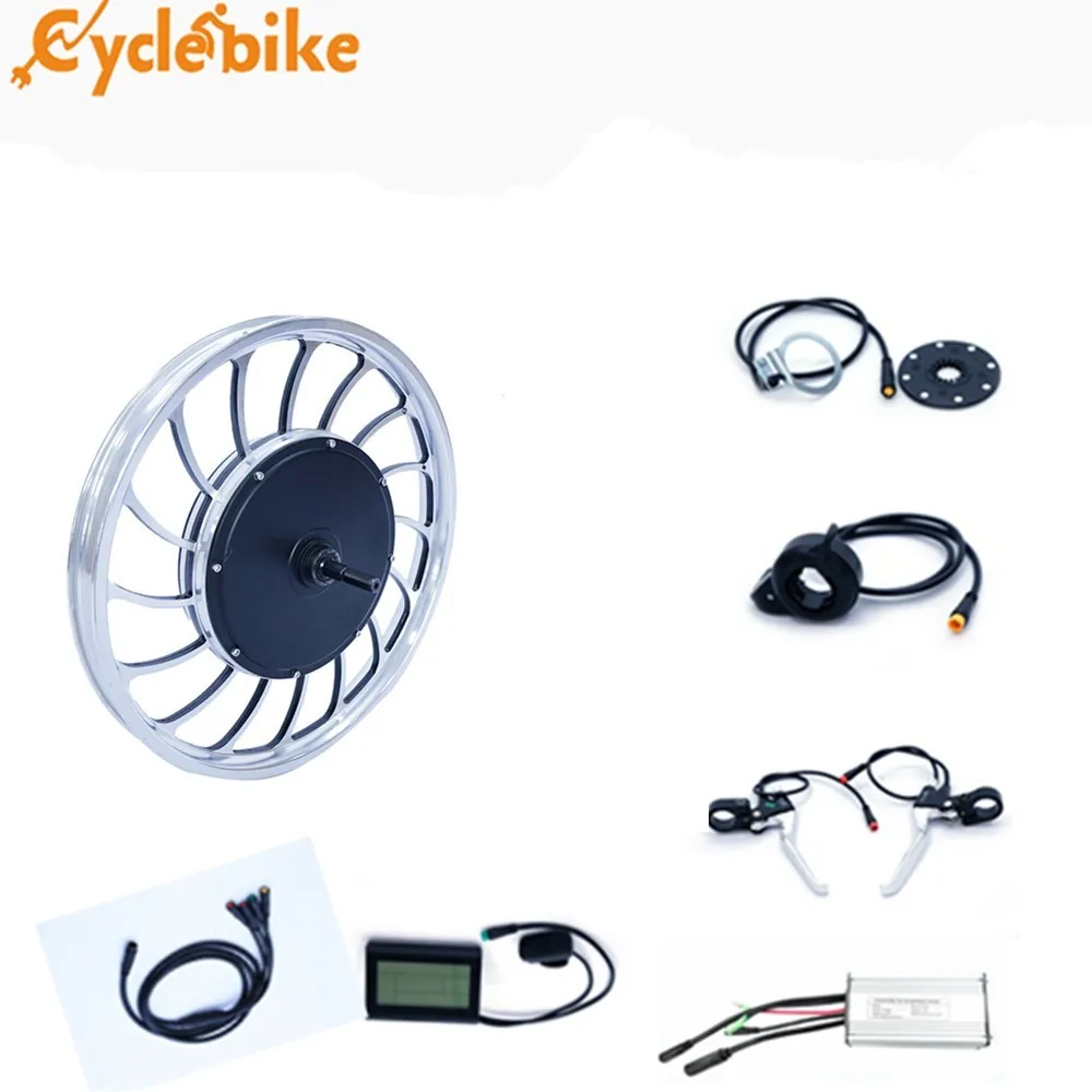 rear wheel electric bike conversion kit with battery