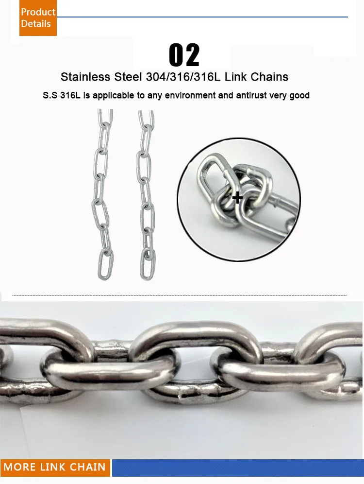 Decorative Metal Chain Din5685a 316 Stainless Steel Link Chains - Buy ...