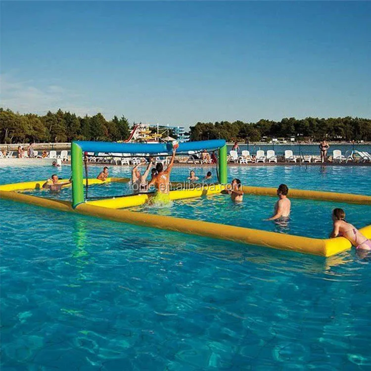 Outdoor Floating Inflatable Volleyball Field Inflatable Water Beach