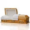 JS-A067 Chinese produce solid wooden casket funeral casket and urn