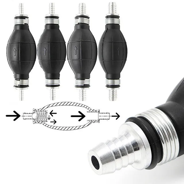 Gallocabe Rubber Fuel Transfer Vacuum Fuel Line Hand Primer Pump Bulb Type 