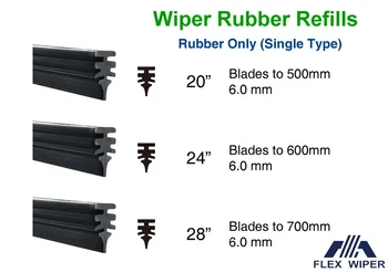 wiper blade rubber