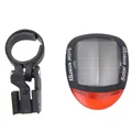 2 LED Red Bike Bicycle Solar Energy Rechargeable Red Tail Rear Light Flash Safety Warning