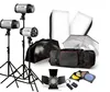 GODOX Studio Flash Lighting set Photography Strobe Light Portrait Strobe Photo Flash Light Umbrella Kit