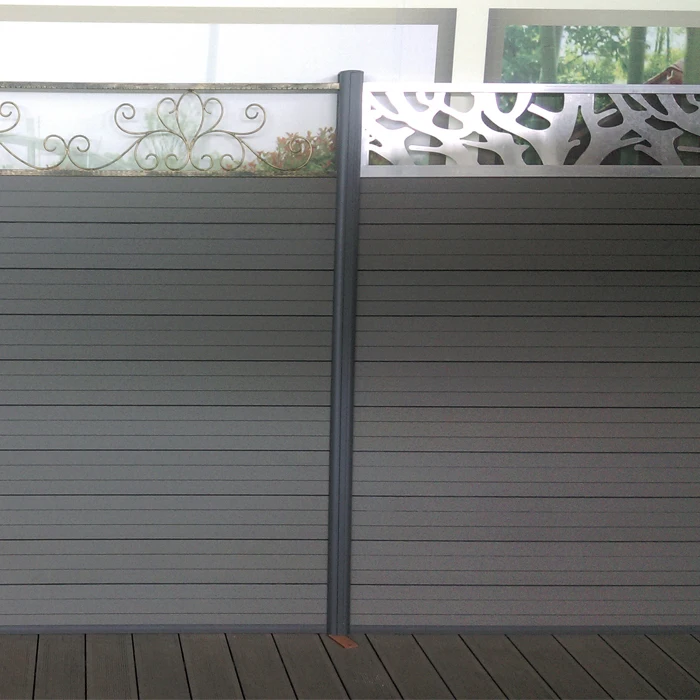 Easy Installation Eco-friendly Wood Plastic Composite Garden Fence
