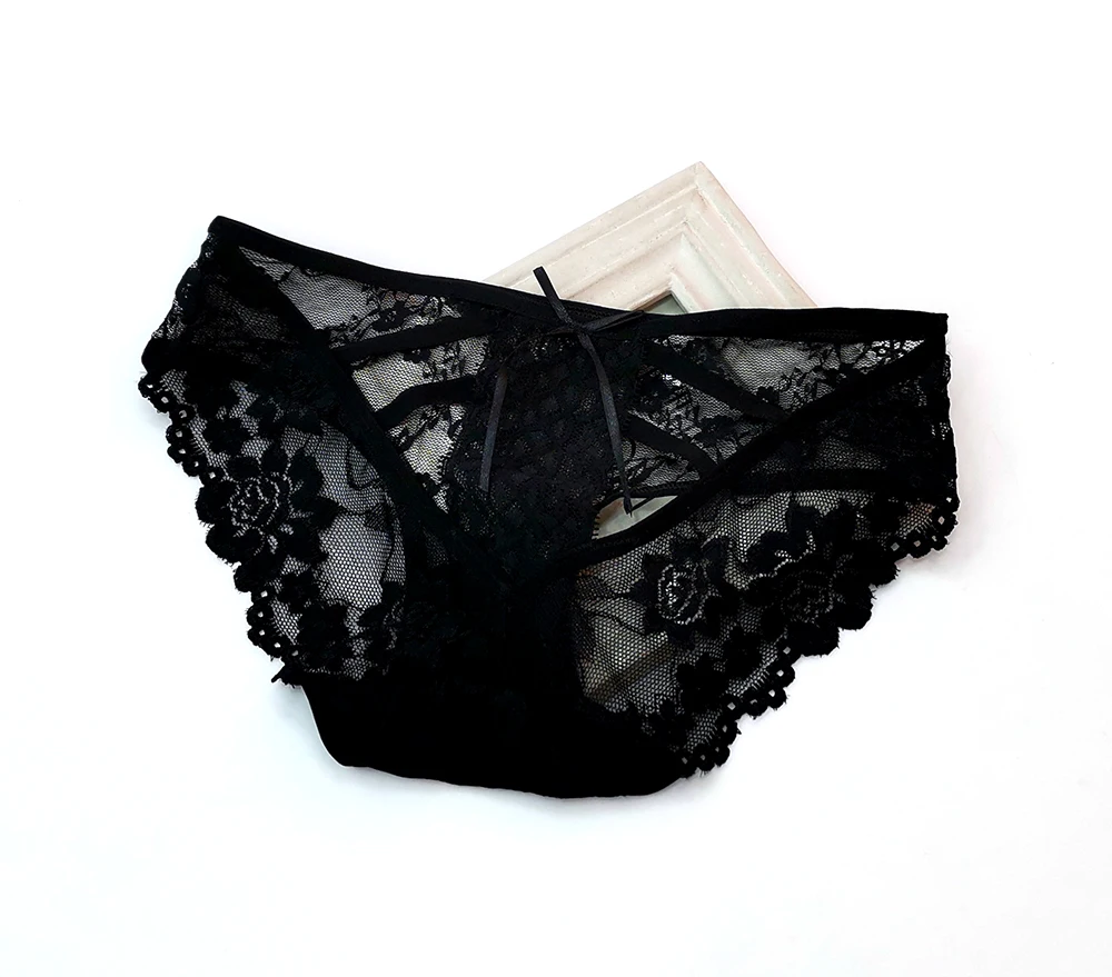 Amazing Panties Sexy Low Waist Lace Underwear Women Ladies Hollow Out ...