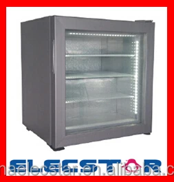 Mini Freezer With Glass Door Front Opening Door Countertop Ice