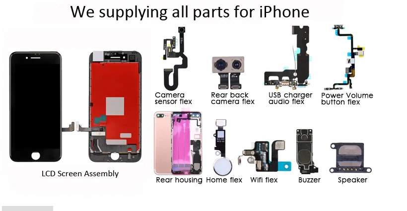 High quality mobile phone Proximity Sensor Motion Flex Cable with Front Face Camera for iphone 6