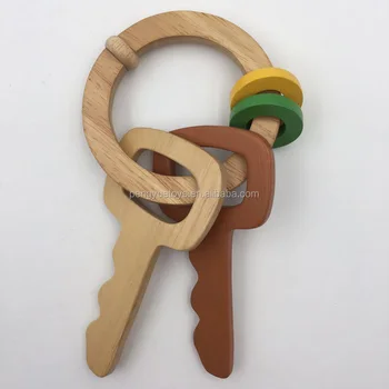 wooden toy keys