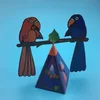 DIY gizmo creates balanced eagle gravity bird material toy
