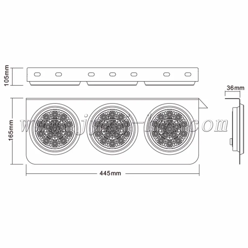 4/ luces intermitentes 24/ V cami/ón para remolque color naranja blanco y rojo autocaravana