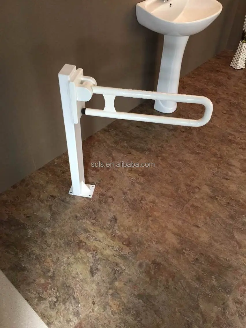 Toilet Folding Grab Bar Floor Mounted Buy Toilet Folding Grab Bar Handle Bar For Disabled Floor Mounted Grab Bar Product On Alibaba Com