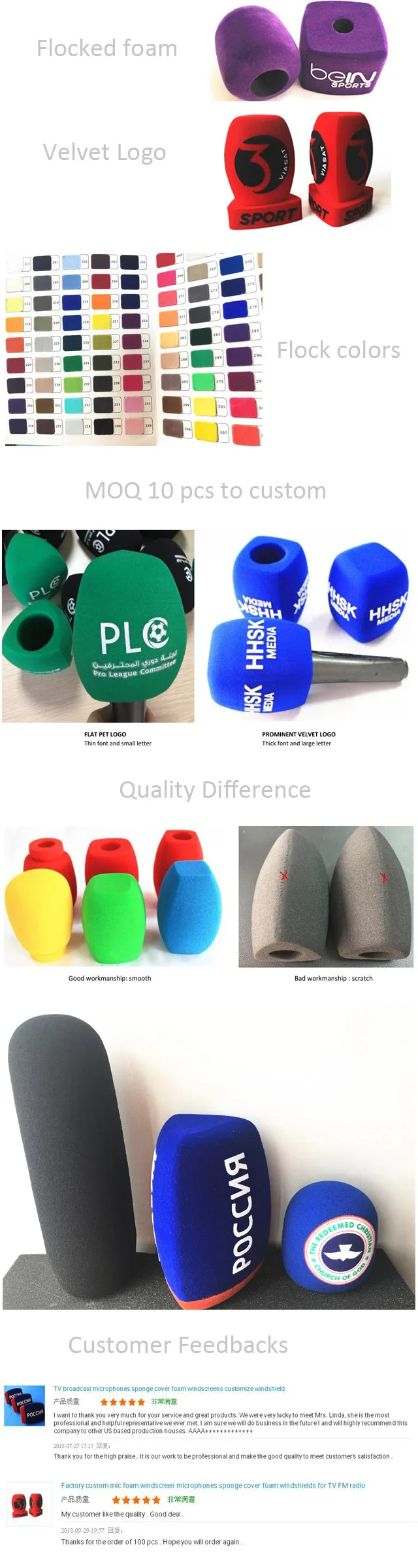 custom mic foam display 