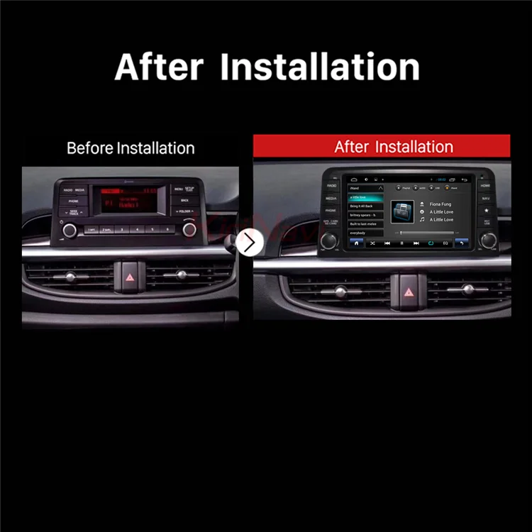 Kirinavi Android 8.1 8" Car Stereo For Kia Picanto Car Gps Navigation System 4g 4k Dvd Video