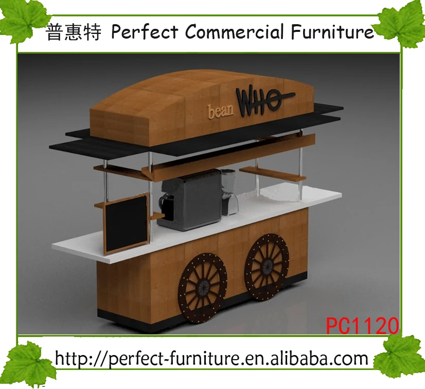 Beautiful French Crepe Cart / Convienient Mobile Crepe Kiosk For Sale / Bench mall Cart Crepe, View mobile coffee carts kiosk, Perfect Product Details