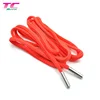 120cm Hot-Sale Red Round Shoelaces With Custom Metal Tips Shoe Lace Aglets