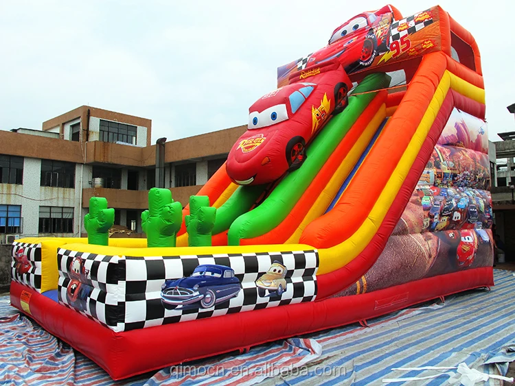 2016 Car Inflatable Kids Slide,Cars Inflatable Dry Slide,Racing Car