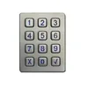 3x4 12keys water-proof industrial single silicone z-wave security system keypad