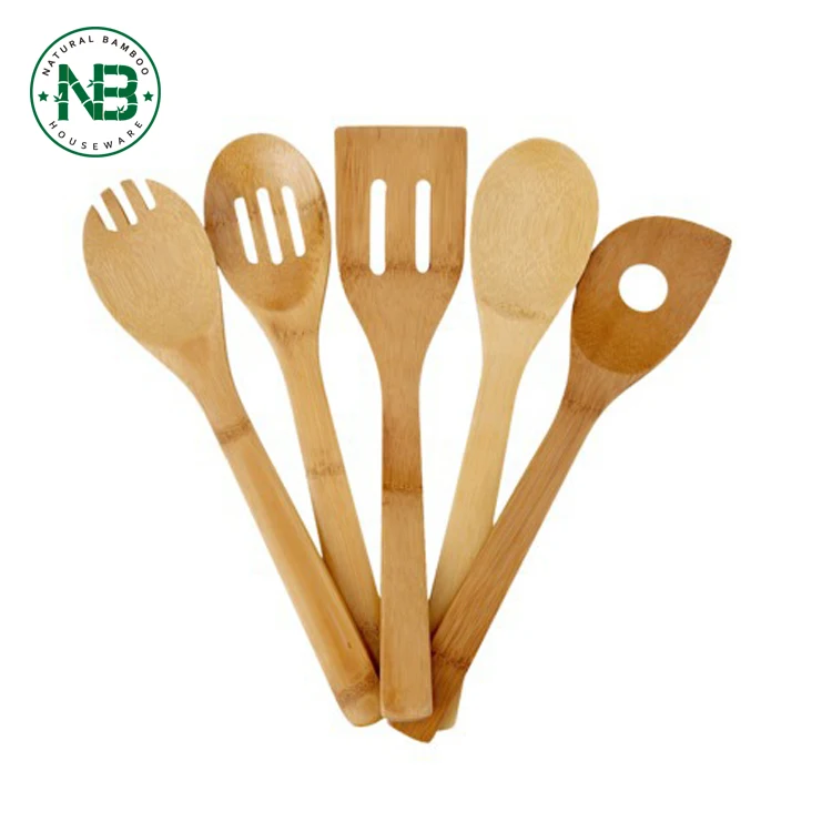 Juego De Utensilios De Cocina De Bambú De 5 Piezas,Utensilios De Cocina  Ecológicos De Bambú - Buy Utensilios De Cocina Conjunto,Juego De  Herramientas De Cocina De Bambú,Utensilios De Cocina Product on 