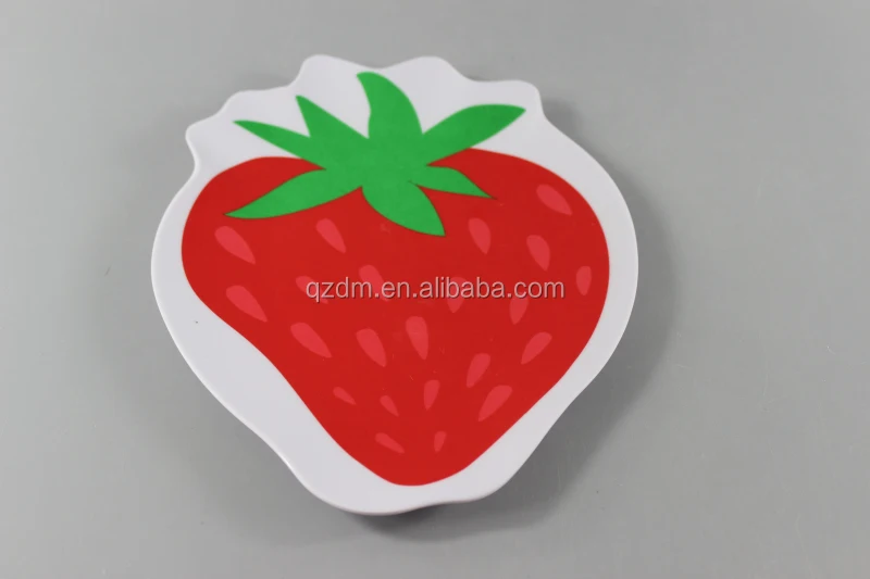 Strawberry shape Melamine dinner plate Dessert Dishes