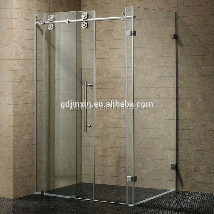 Jinxin Stainless Steel Shower Glass Door Handles Tempered Sliding