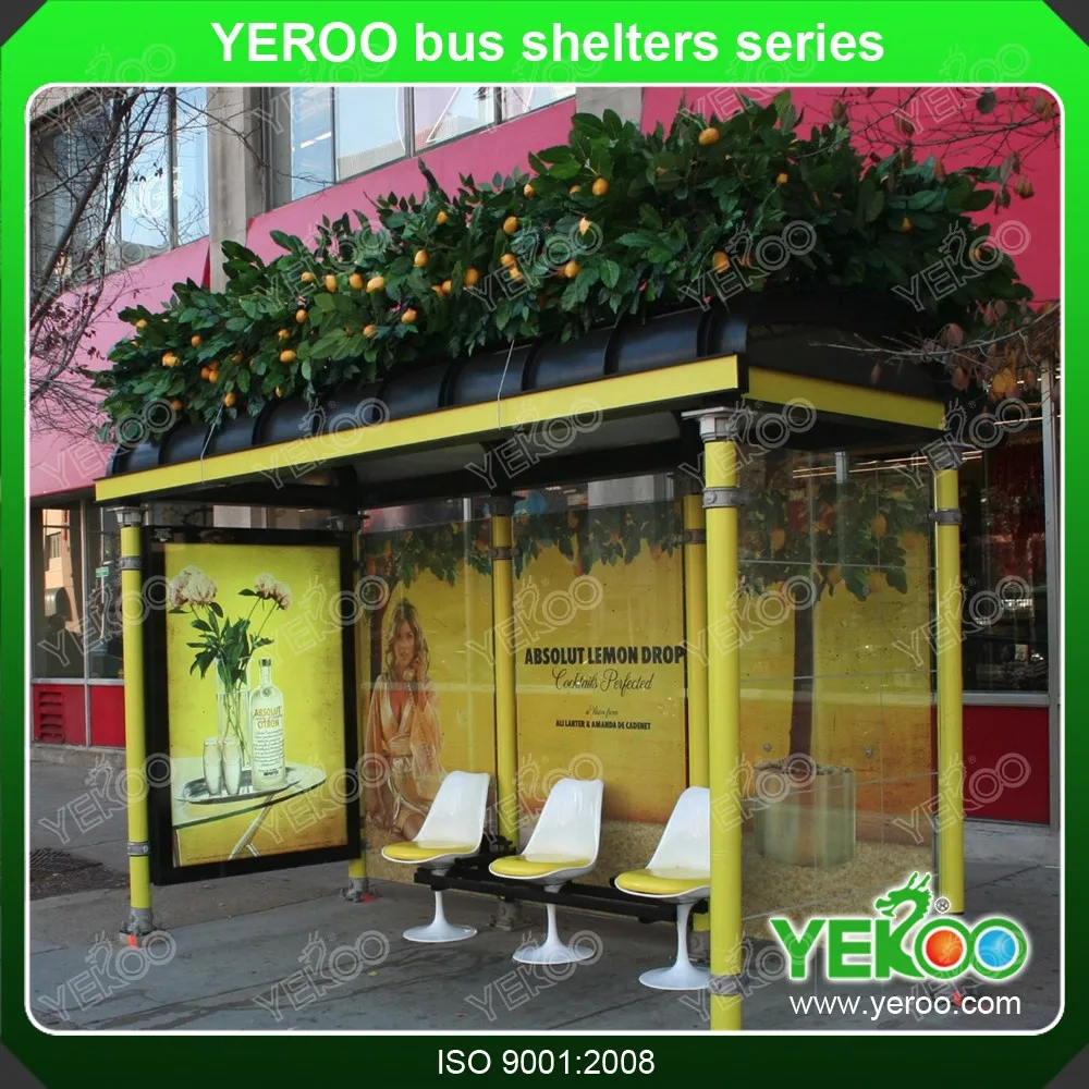 product-Outdoor modern street furniture Bus Stop Shelter bus shelter-YEROO-img-7