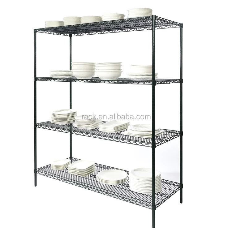 Wholesale 4 Tiers 800lbs Wire Storage Rack From China Shelving Factory