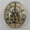 97*82mm Oval transparent skeleton clock head Brass memorial clock inserts