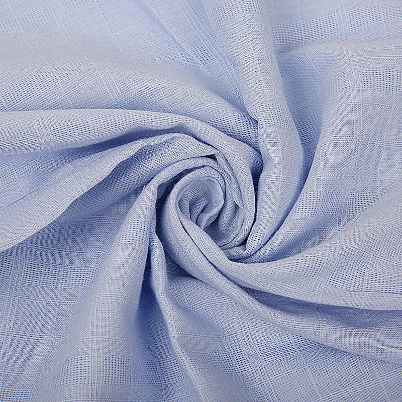 100% Cotton Leno Small Jacquard Plaid Fabric - Buy Cotton Plaid Shirt ...