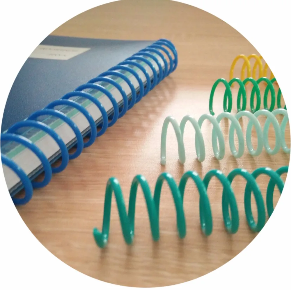 10mm Plastic Pvc Plastic Spiral Coil Of Pvc Book Binding Plastic Spiral Spring For Binding Books