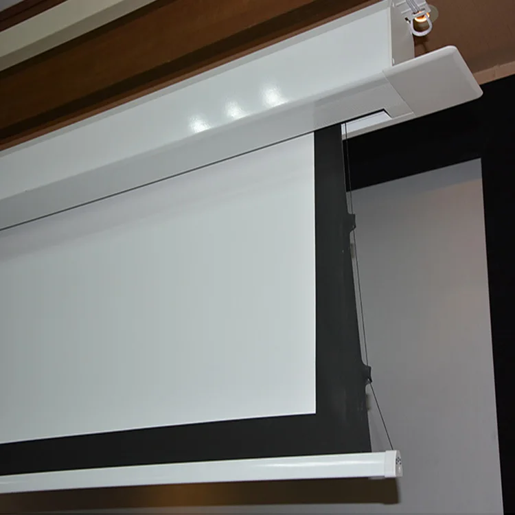 16 9 150 Inch Ceiling Recessed Mounted Tab Tension Projection