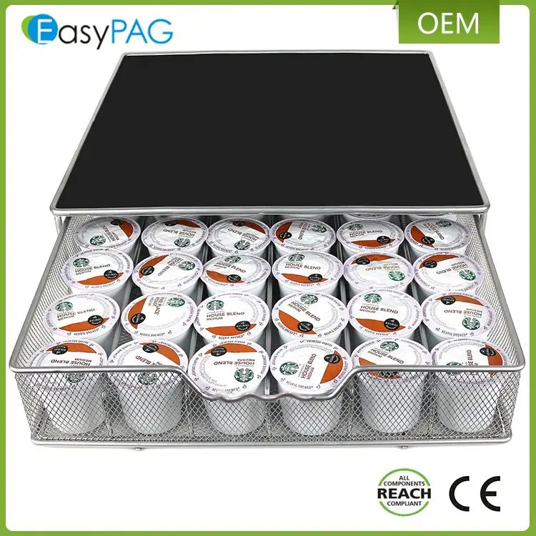 Black Metal Mesh 36 K Cup Coffee Pod Capsule Storage Drawer Buy