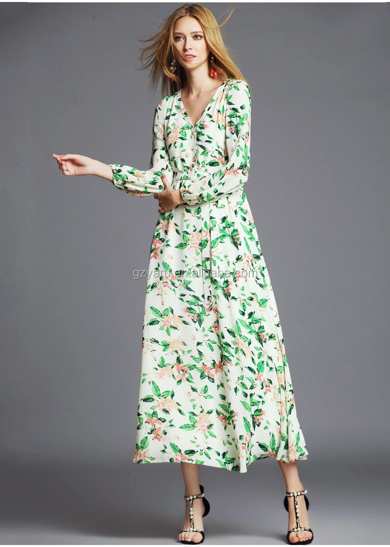 printed long frock
