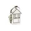 Metal house shape lovely usb flash drive 4GB 8GB 16GB 32GB 64GB usb keychain memory stick pendrive