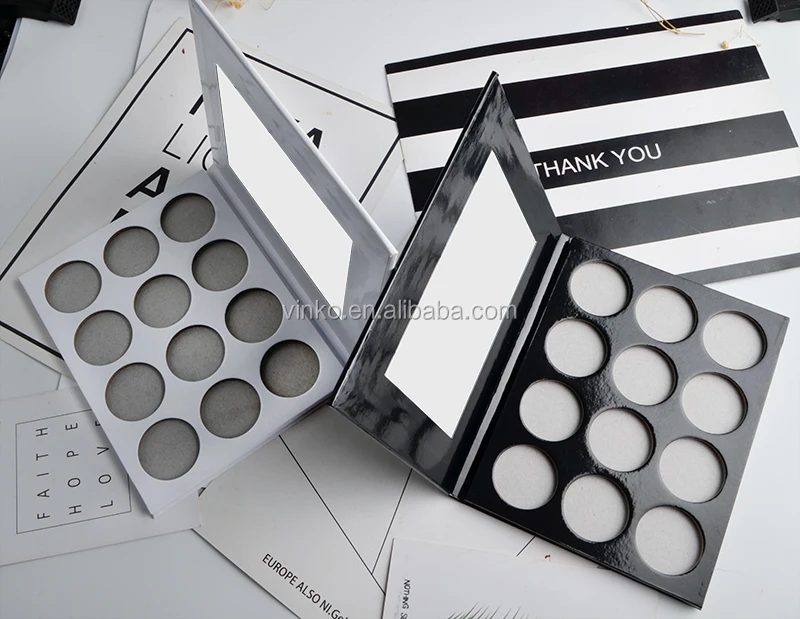 Custom Empty Eyeshadow Palette No logo Cardboard Eyeshadow Palette Packaging