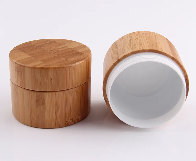 Bamboo Cream Jar Accept Engraved Lid 5/8/15/20/30/50/100/150/200/250ml