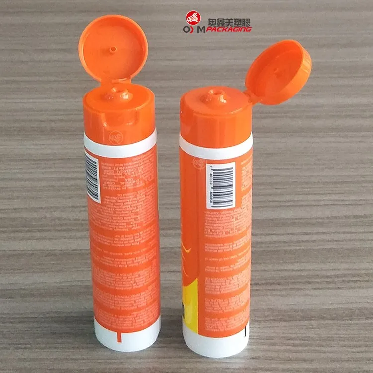 Plastic Squeeze Tube Food Grade Manufacture Sunscreen Tube,Packaging