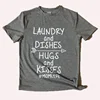 womens high quality apparel super soft cotton plus size t-shirts mom print O-neck tee custom gray t shirt wholesale printing